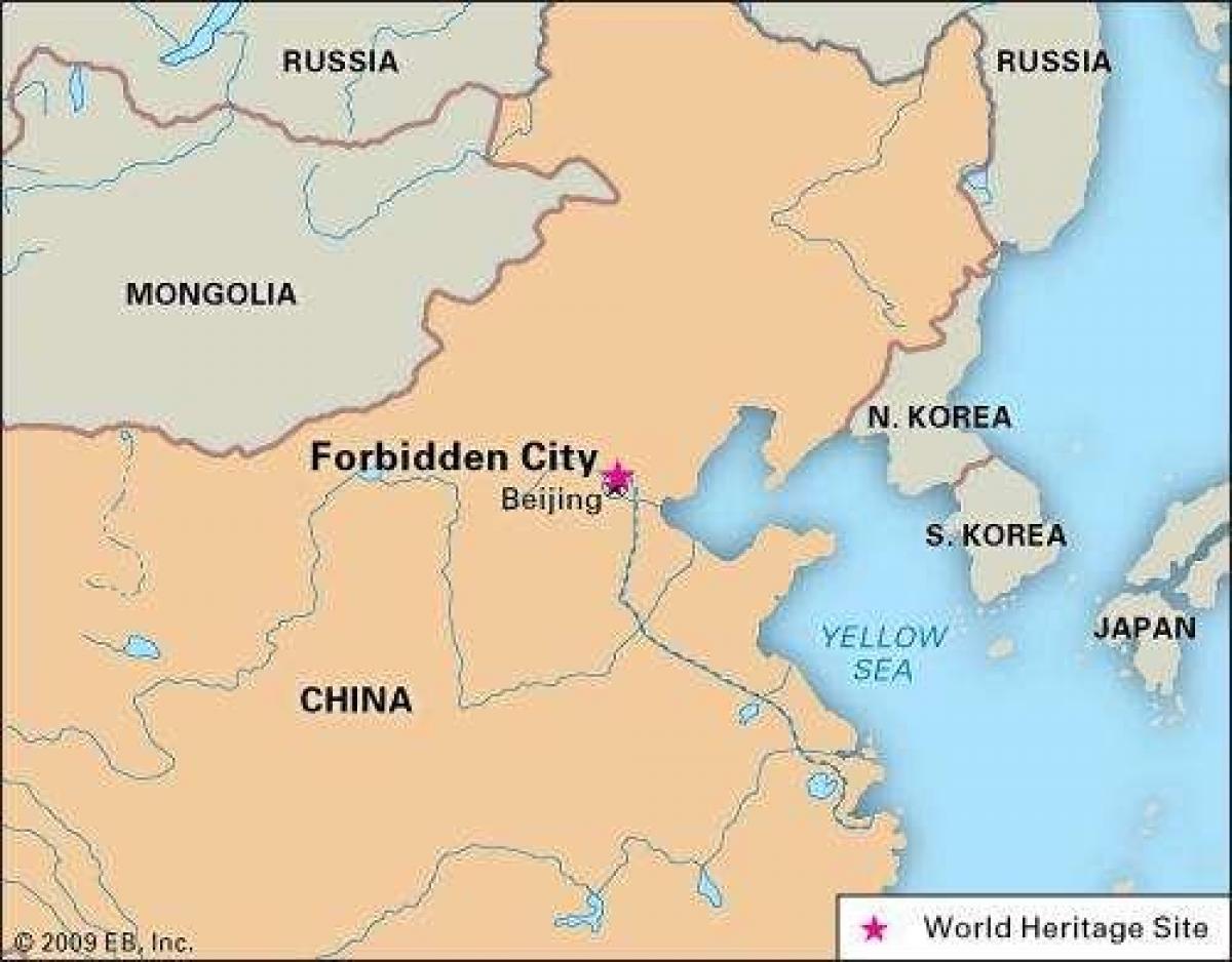 kota terlarang China peta