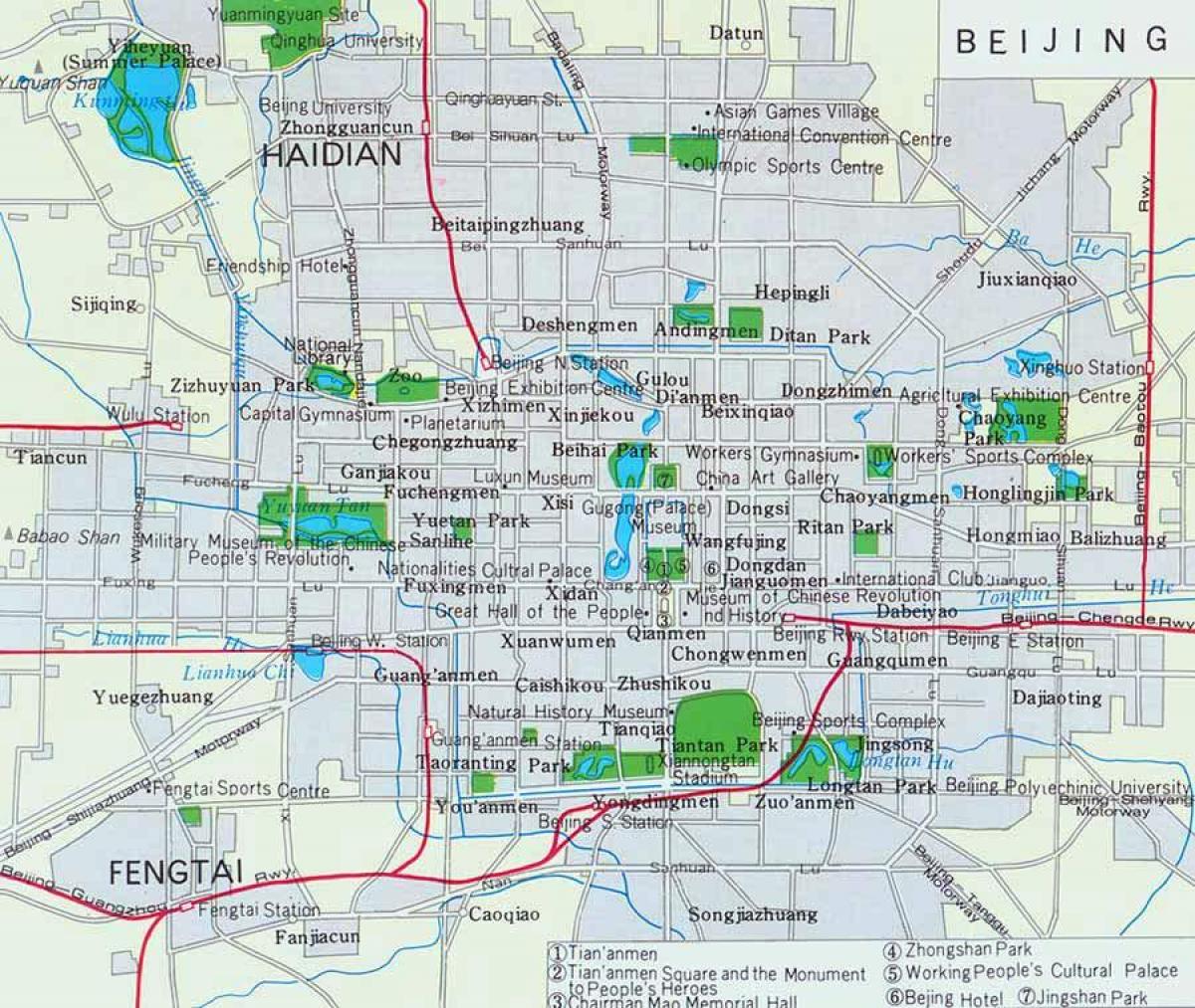 Beijing pusat bandar peta