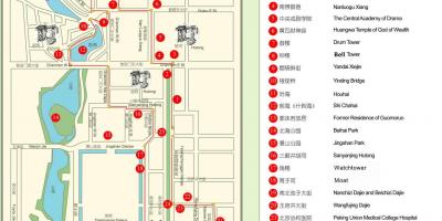 Peta Beijing hutong