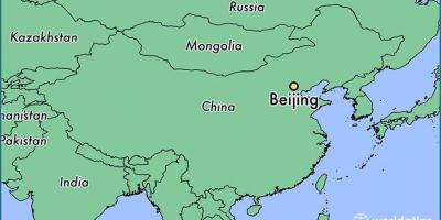 Peta China menunjukkan Beijing