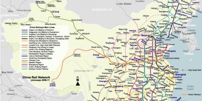 Kereta api Beijing peta