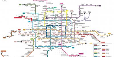 Beijing peta kereta bawah tanah 2016