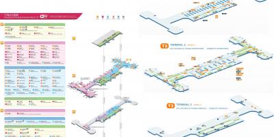 Beijing terminal lapangan terbang 2 peta