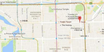 Peta hantu jalan-jalan di Beijing