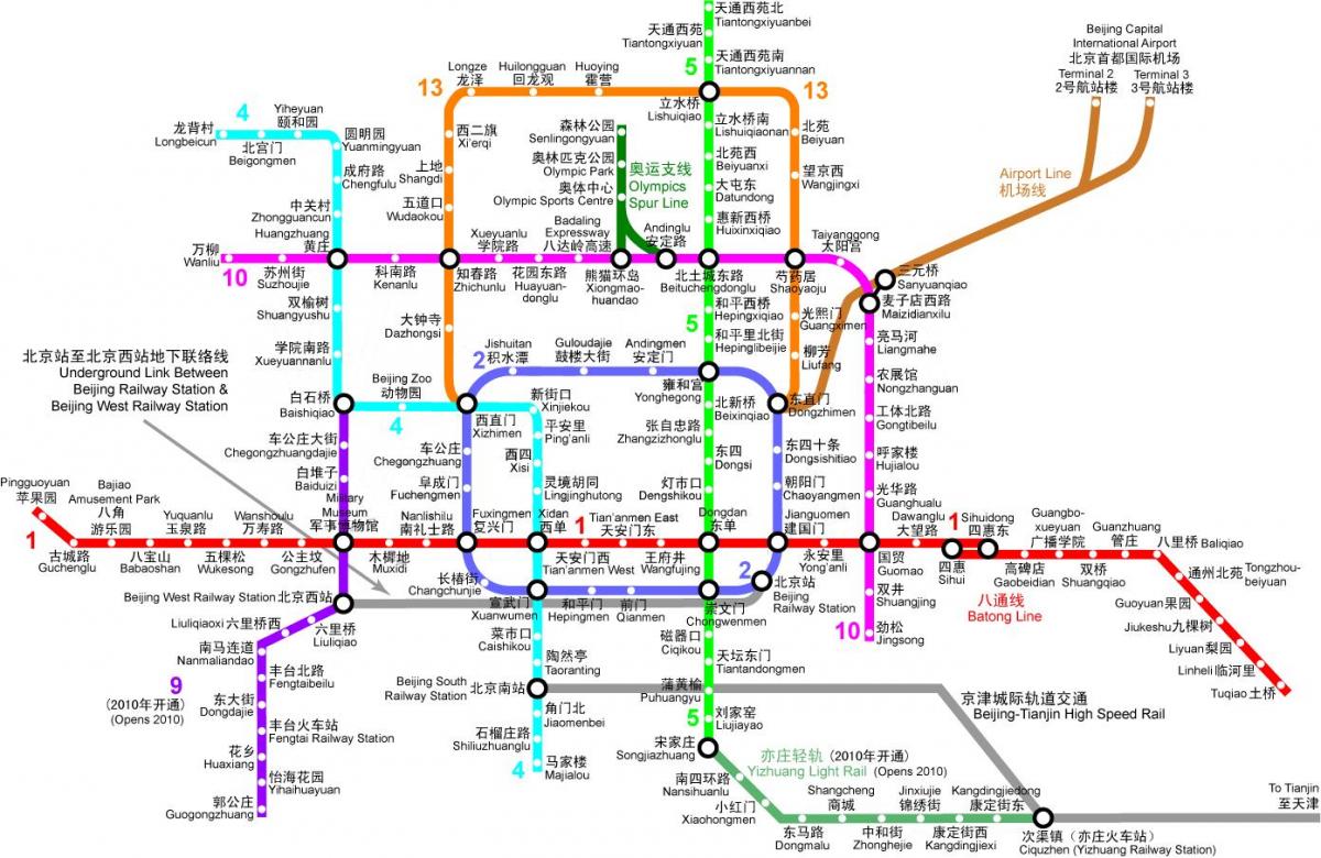Beijing metro peta 2016