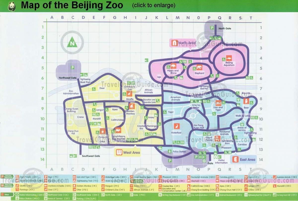peta kebun binatang Beijing